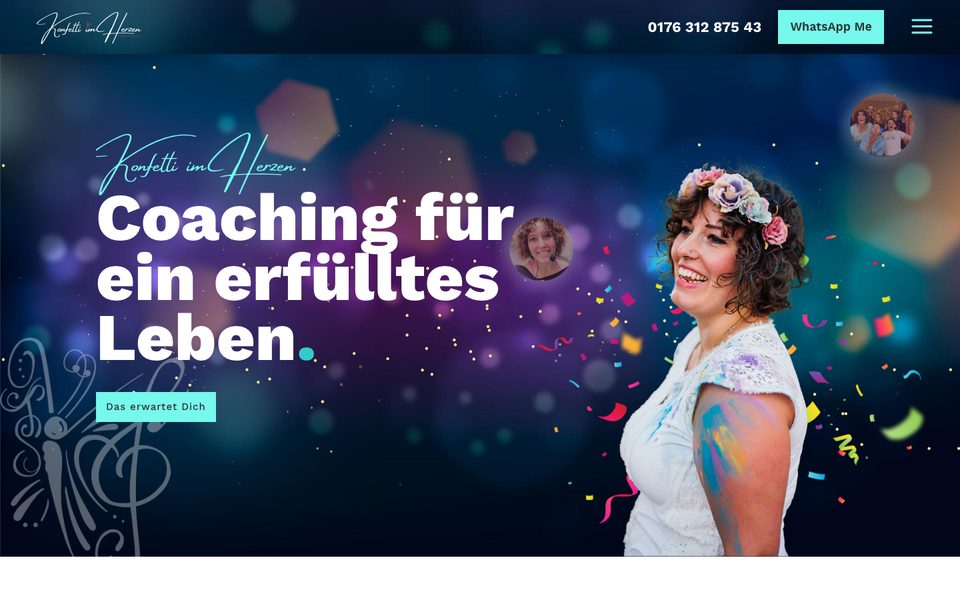 Startseite von Konfetti im Herzen